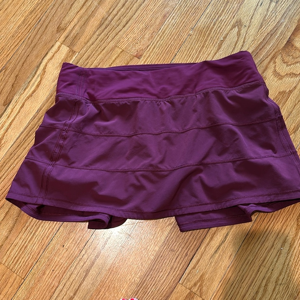 Lululemon pace rival shirt purple wine size 8 tennis